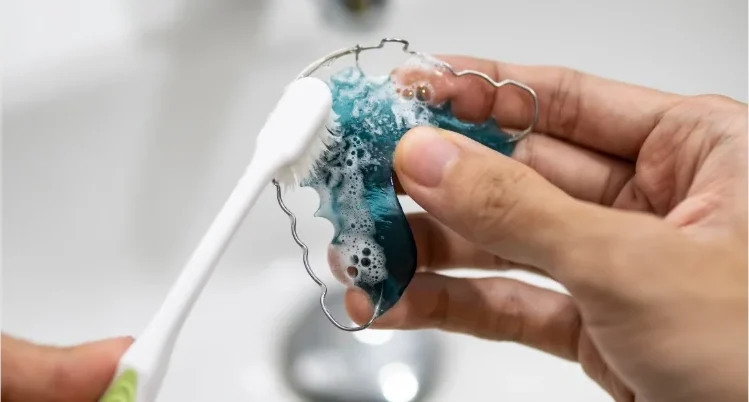 Cómo prevenir la acumulación de bacterias en retenedores limpiando
