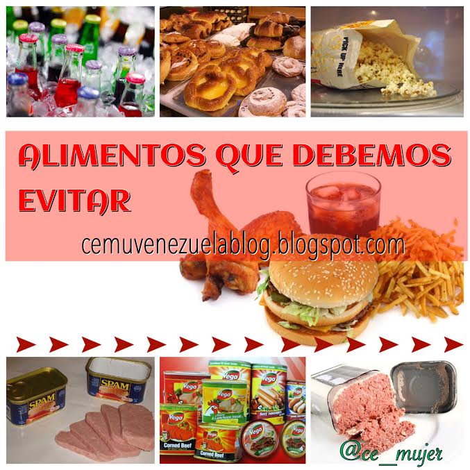 Alimentos que debes evitar o consumir con moderación