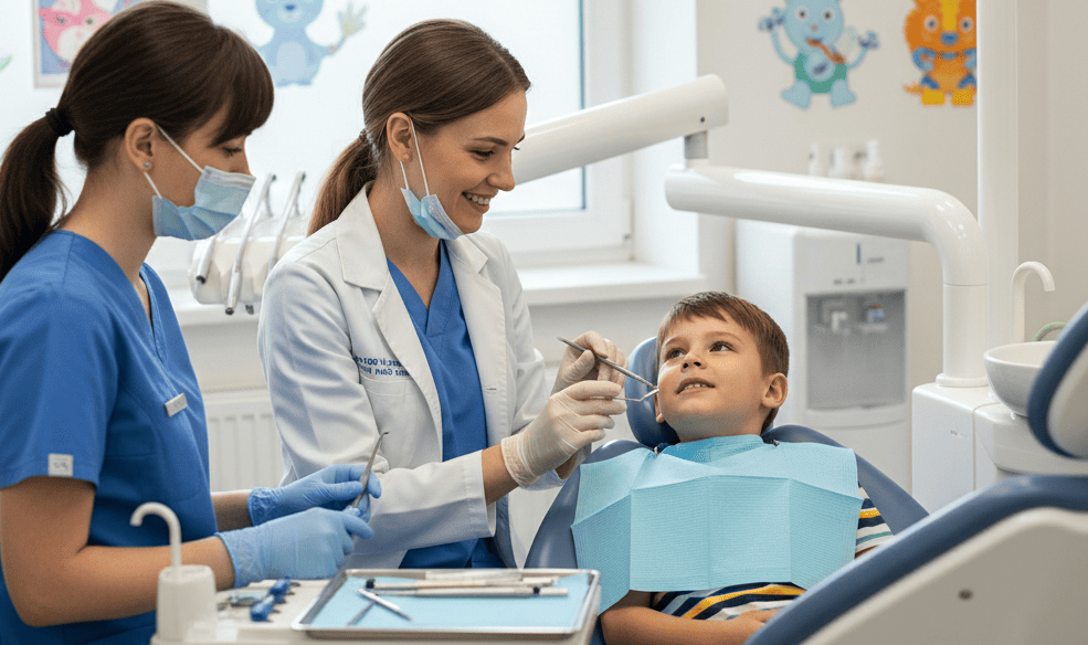 Dentista infantil niño